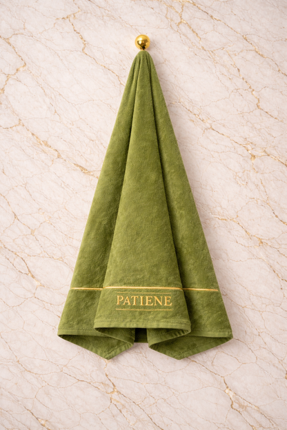 Patiene Olive Green Bath Towel