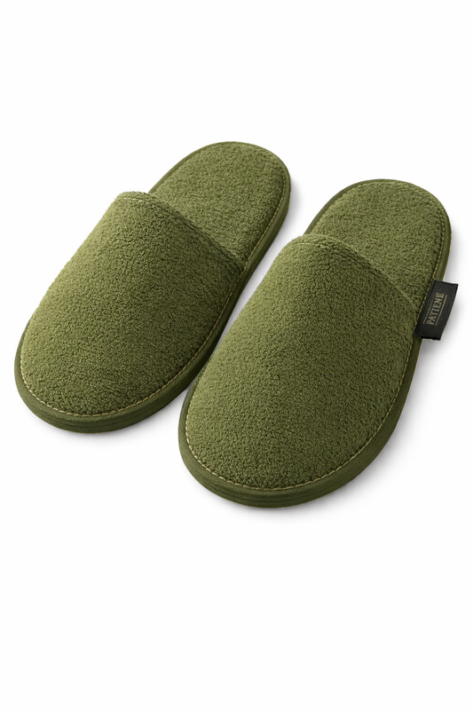 Patiene Olivgröna Hemmatofflor